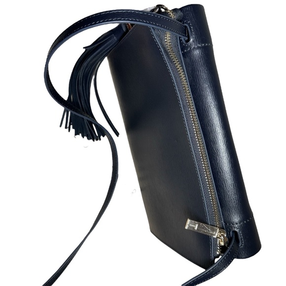 Ted Baker London -Women's Navy Blue Leather Cross Body Bag - Picture 5 of 14